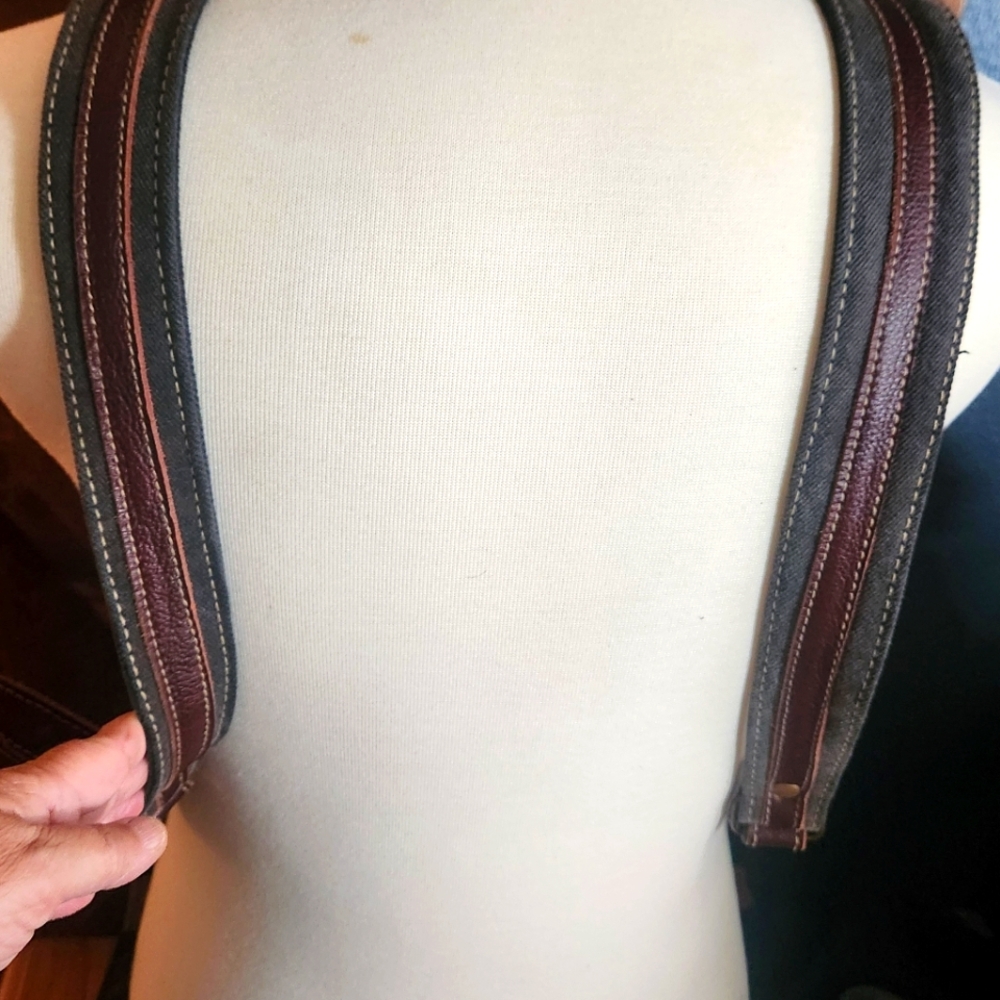 Myra Leather And Cowhide Fabric Stylish Square Backpack - Picture 13 of 15